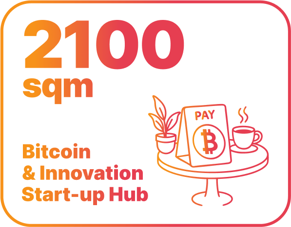 2100sqm Bitcoin  & Innovation Start-up Hub